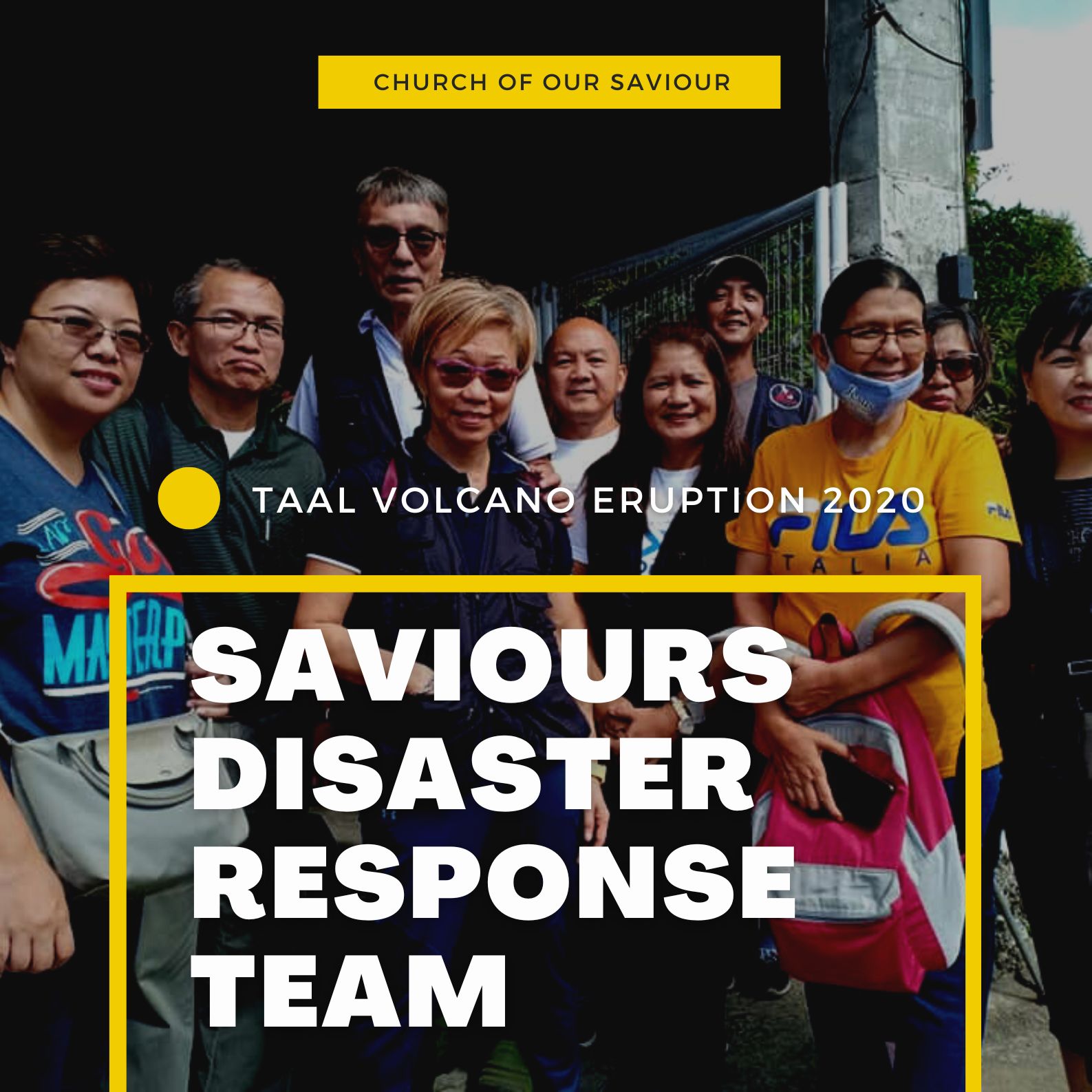 Saviour’s Disaster response team Taal Volcano victims 2020